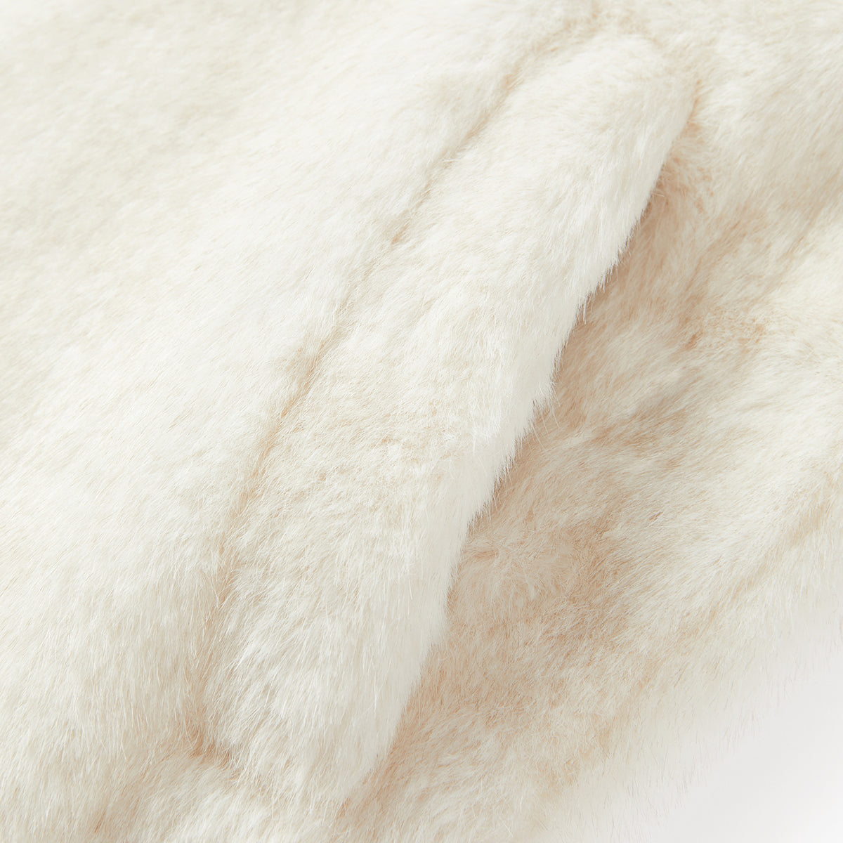 Women's Horn Button Faux Fur Coat