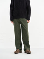 Men's Wide-Leg Colored Denim Pants