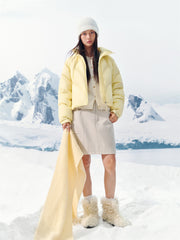 Women's Short Oversized Quilted Down Jacket