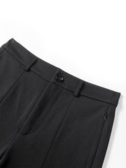 Women's High-Waist Slight-Flare Knit Pants