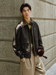 Men's Barn-Inspired Cropped Boxy Jacket