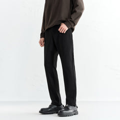 Men's Warm Slim-Fit Solid Jeans
