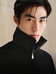 Men's Allover Jacquard Pullover Sweatshirt
