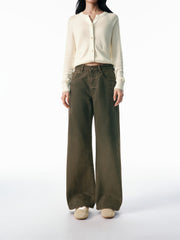 Women's Cotton Sparkle Straight-Leg Jeans
