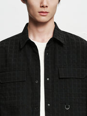 Men's Plaid Jacquard Shirt