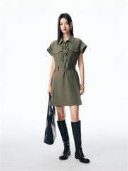 Women's Belted Utility Dress
