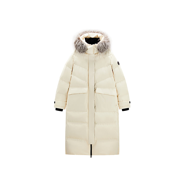 Women's Parka Down Coat With Fox Fur Collar