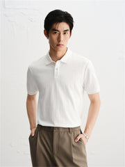 Men's 3D Jacquard Polo Shirt