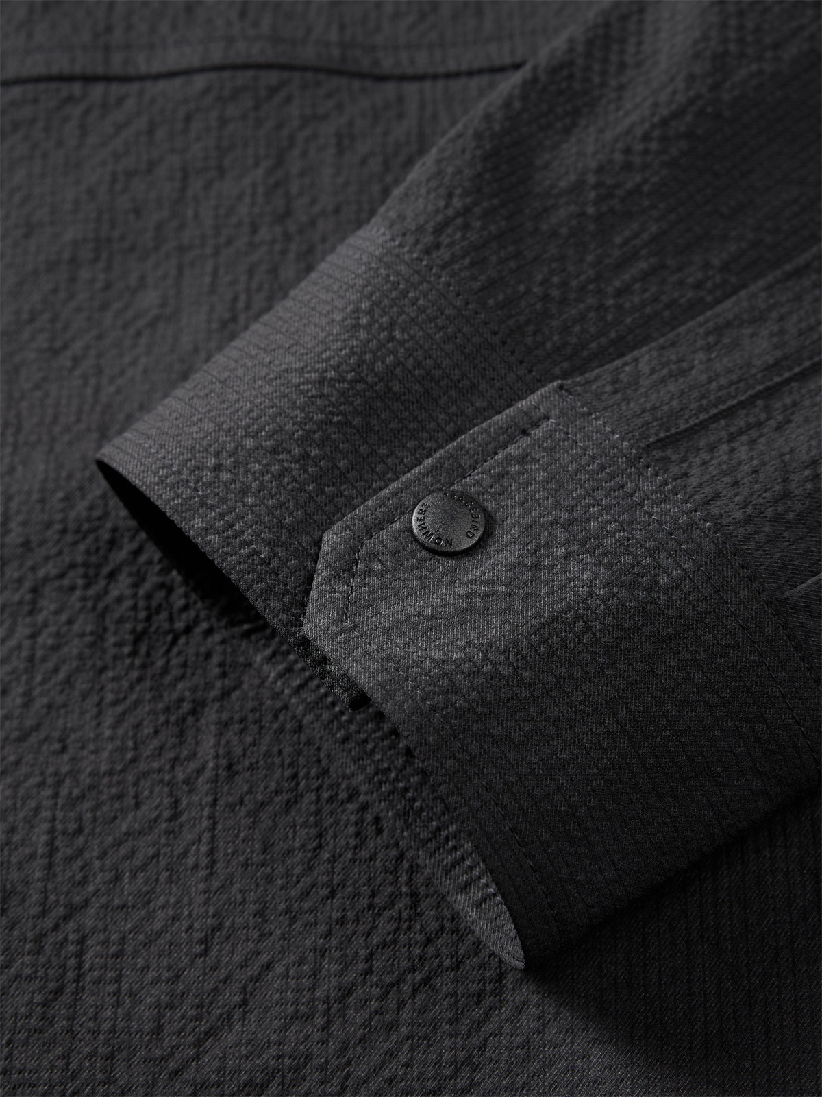 Men's Oversized Utility Shirt with Textured Fabric