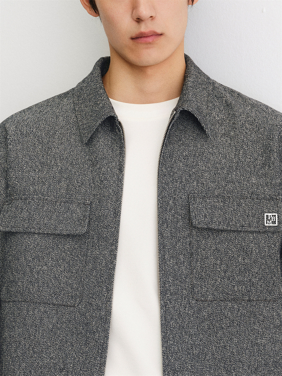 Men's Tweed-Inspired Overshirt