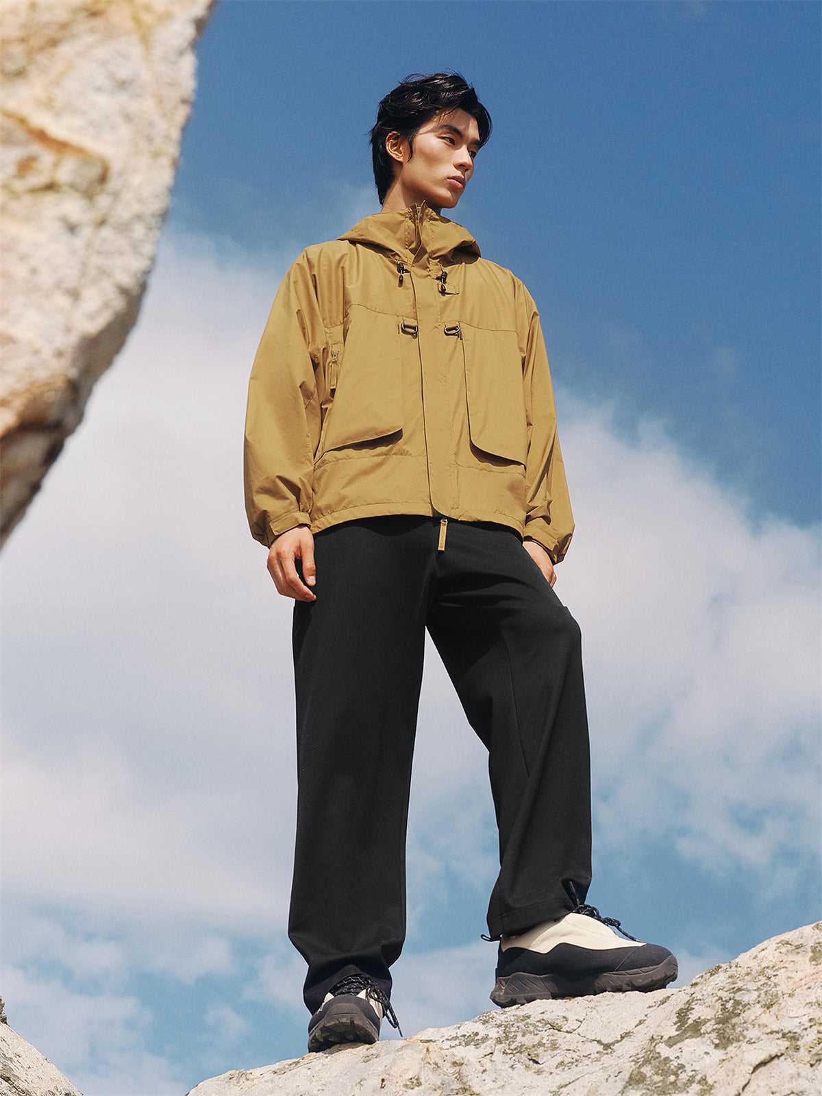 Men's Basic Textured Waffle Pants