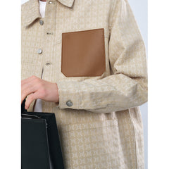 Men's Patchwork Jacquard Outwear Shirt