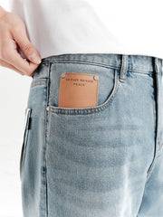 Men's Washed Tapered Jeans