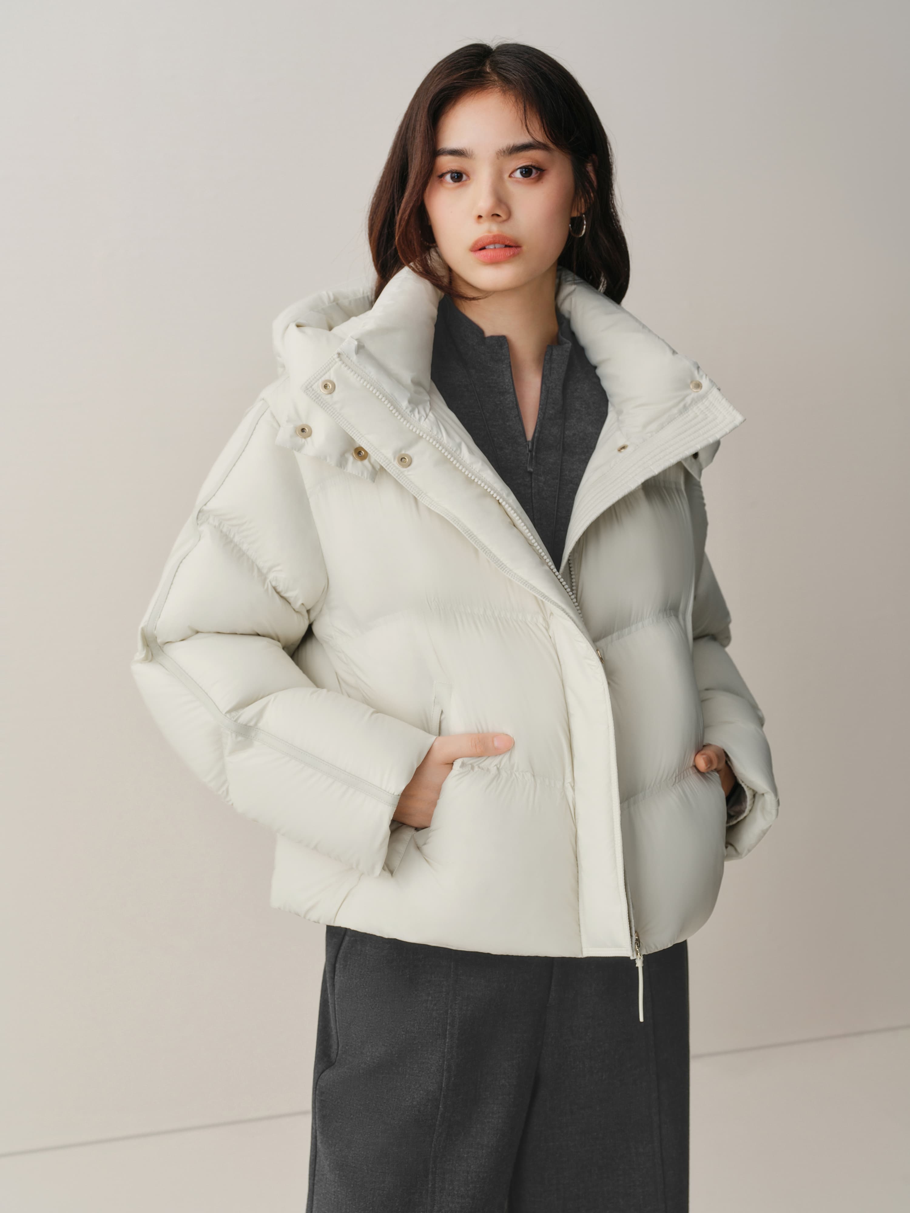 Women's Short Quilted Puffer Jacket