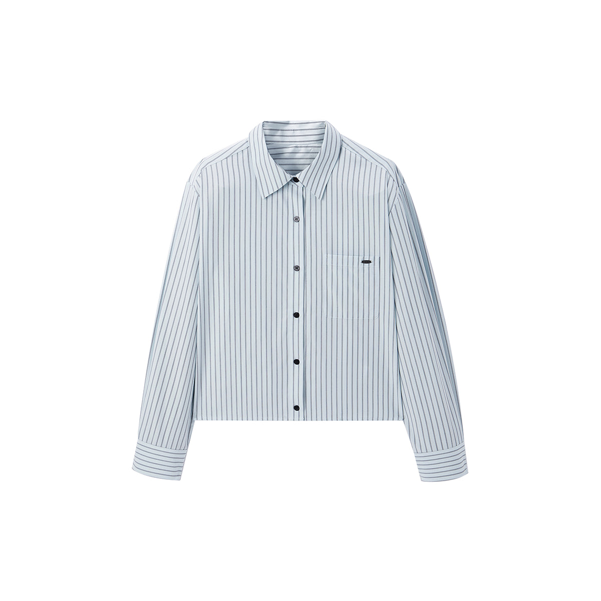 Women's Striped Shirt with Detachable Tie