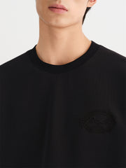 Men's Basic Embroidered Pullover Sweatshirt