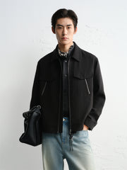 Men's Textured Jacquard Commuter Jacket