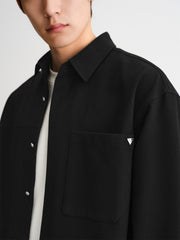 Men's Crinkled Texture Structured Shirt