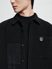 Men's Tonal Panel Corduroy Shirt