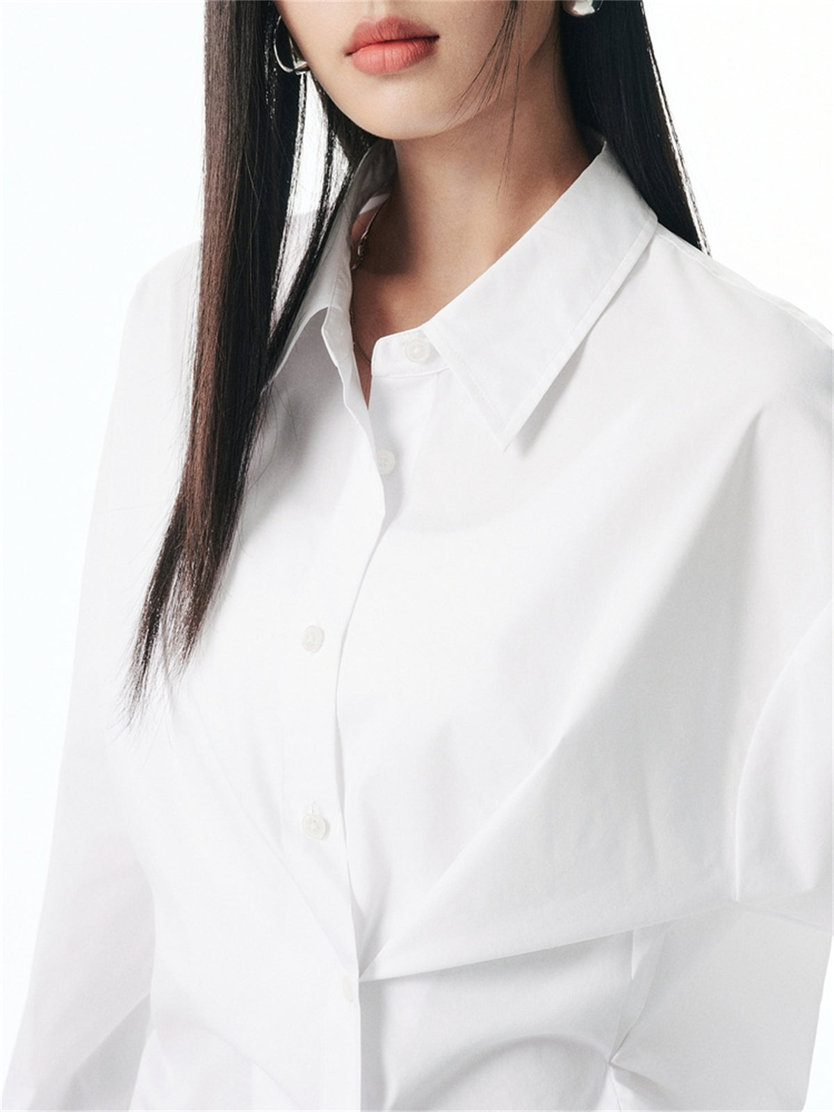Women's Oversized Pleated Shirt