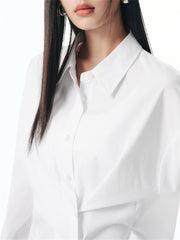 Women's Oversized Pleated Shirt