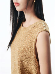 Women's Textured Knit Vest