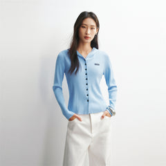 Women's Hooded Slim-Fit Knit Cardigan