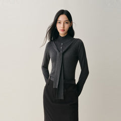 Women's Mock-Neck Pullover Sweater