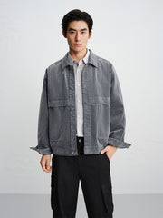 Men's Utility Flocked Jacket