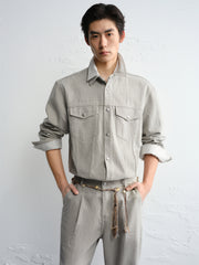 Men's Loose-Fit Denim Shirt