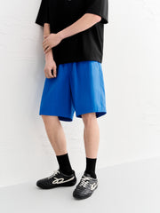 Men's Blue Casual Mid-Length Shorts