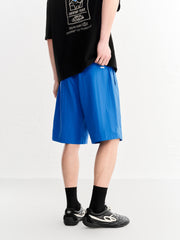 Men's Blue Casual Mid-Length Shorts