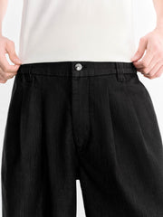 Men's Casual Mercerized Loose-Fit Jeans
