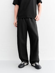 Men's Casual Black Straight Pants