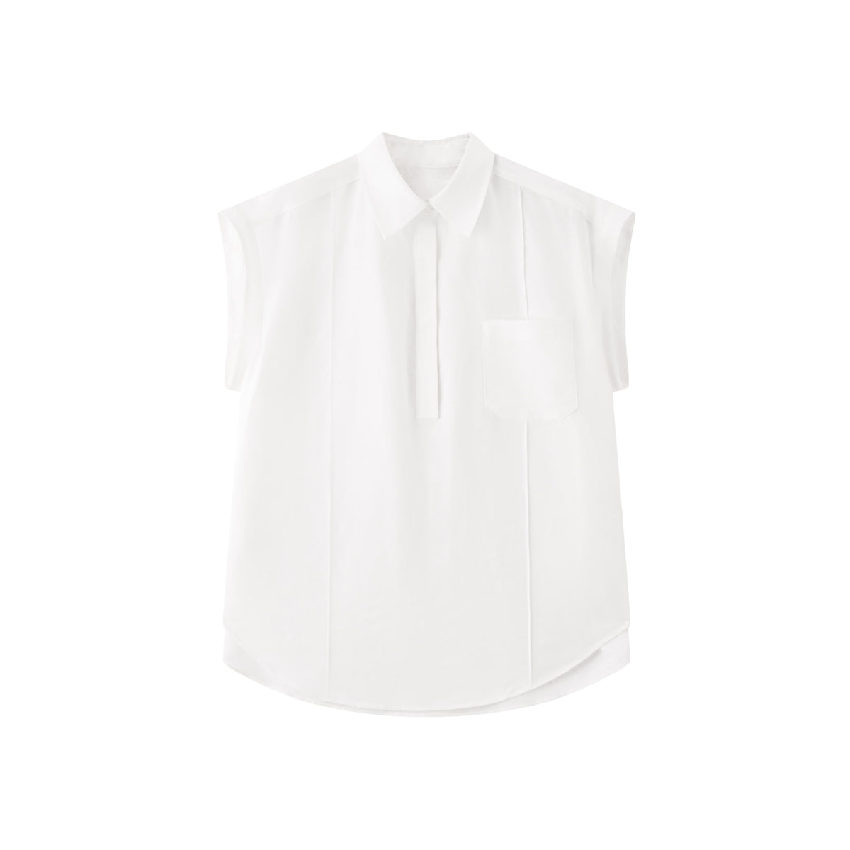 Women's Casual Sleeveless Lyocell Blend Shirt
