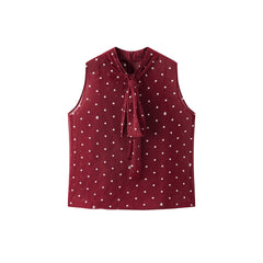 Women's Casual Polka Dot Camisole Top Two-Piece Set