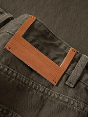 Men's Casual  Cotton Curved-Leg Jeans