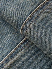 Men's Vintage-Wash Curved Wide-Leg Pants