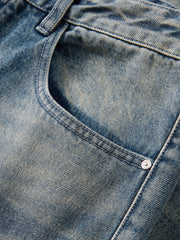 Men's  Vintage Distressed Washed Versatile Jeans