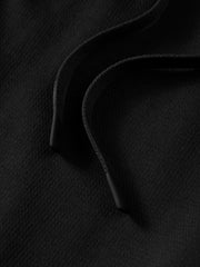 Men's Casual Tapered Black Drape-Fit Trousers