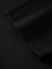 Men's Casual Tapered Black Drape-Fit Trousers
