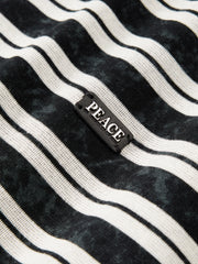 Men's Casual Striped Faux-Layer Long-Sleeve T-Shirt