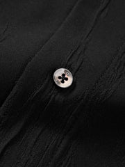 Men's Casual Bark-Textured Shirt