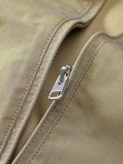 Men's Casual Aurora-Fabric Stand-Collar Jacket