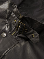 Men's Casual Waxed-Fabric Jacket