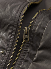 Men's Casual Waxed-Fabric Jacket
