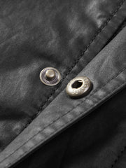 Men's Casual Waxed-Fabric Jacket