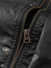 Men's Casual Waxed-Fabric Jacket