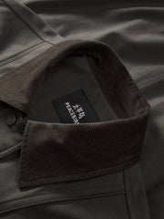 Men's Barn-Style Faux-Suede Safari Jacket