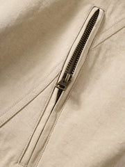 Men's Barn-Style Contrast-Collar Utility Jacket